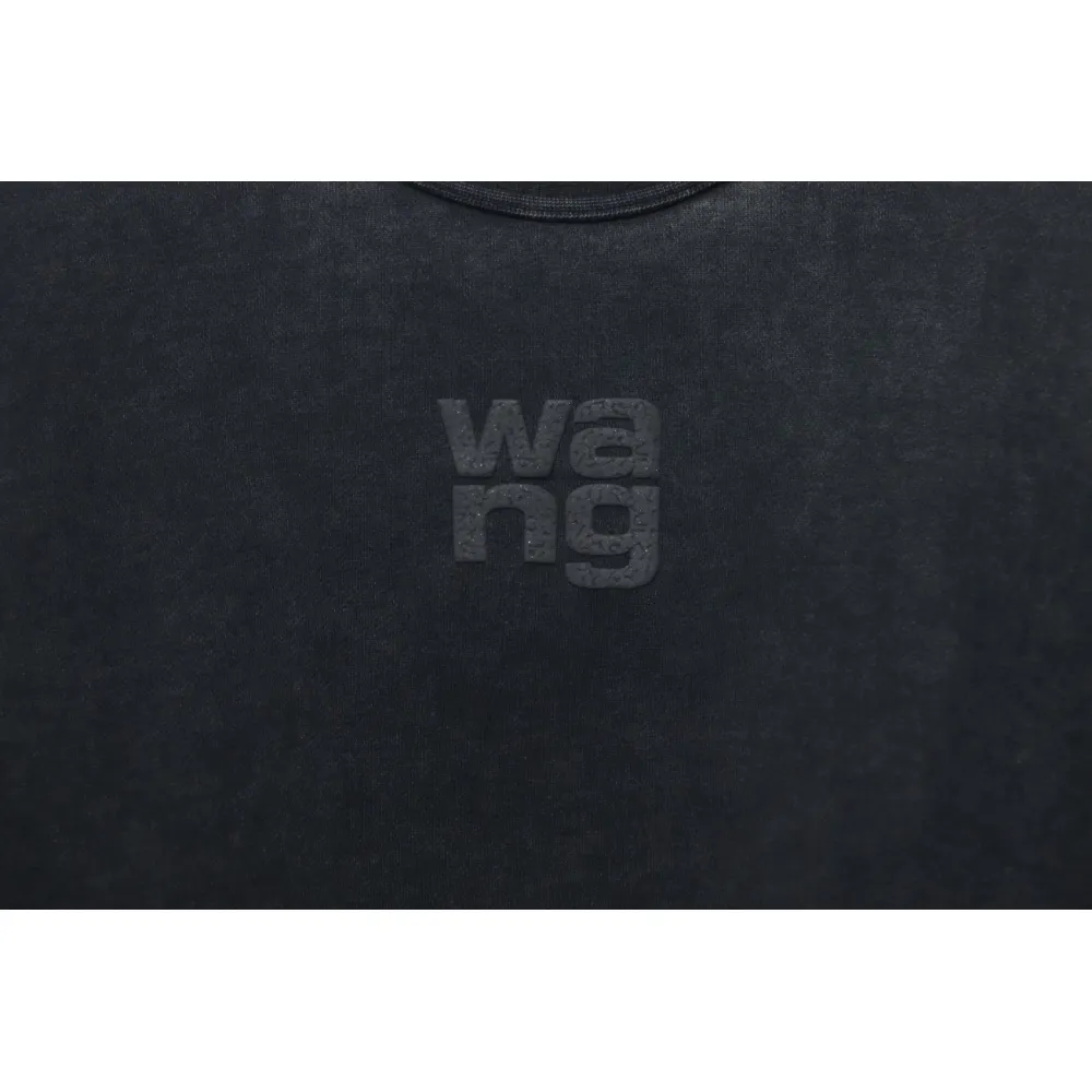 Alexander Wang Minimalist Logo Crewneck Sweatshirt Black