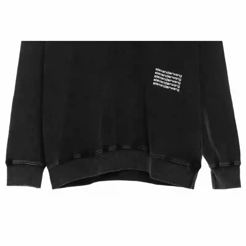 Alexander Wang Washed Distressed Lettering Sweatshirt