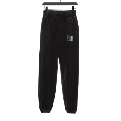 Alexander Wang Washed Distressed Lettering Trousers 01