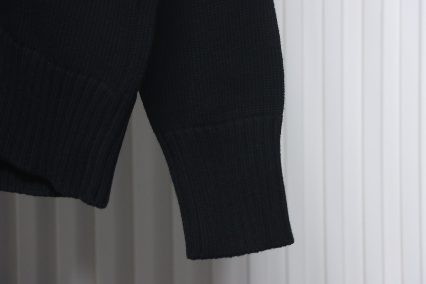 AMI Paris 21FW Heart Embroidered Cardigan Sweater Black