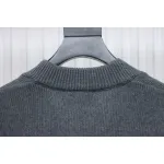 AMI Paris 21FW Heart Embroidered Cardigan Sweater Grey