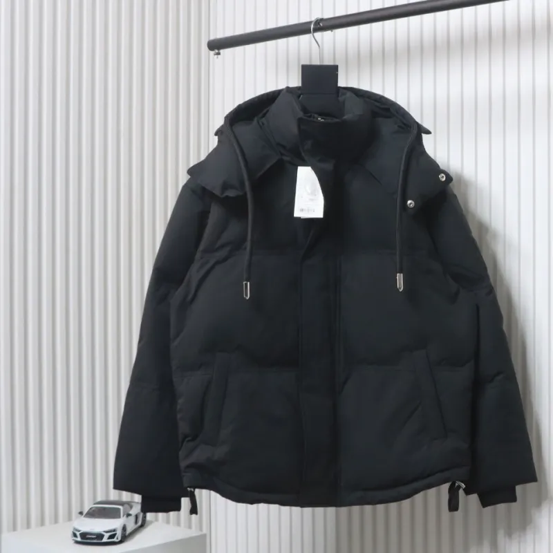 AMI Paris 23FW Heart Shape Short Down Jacket Correct Version Black