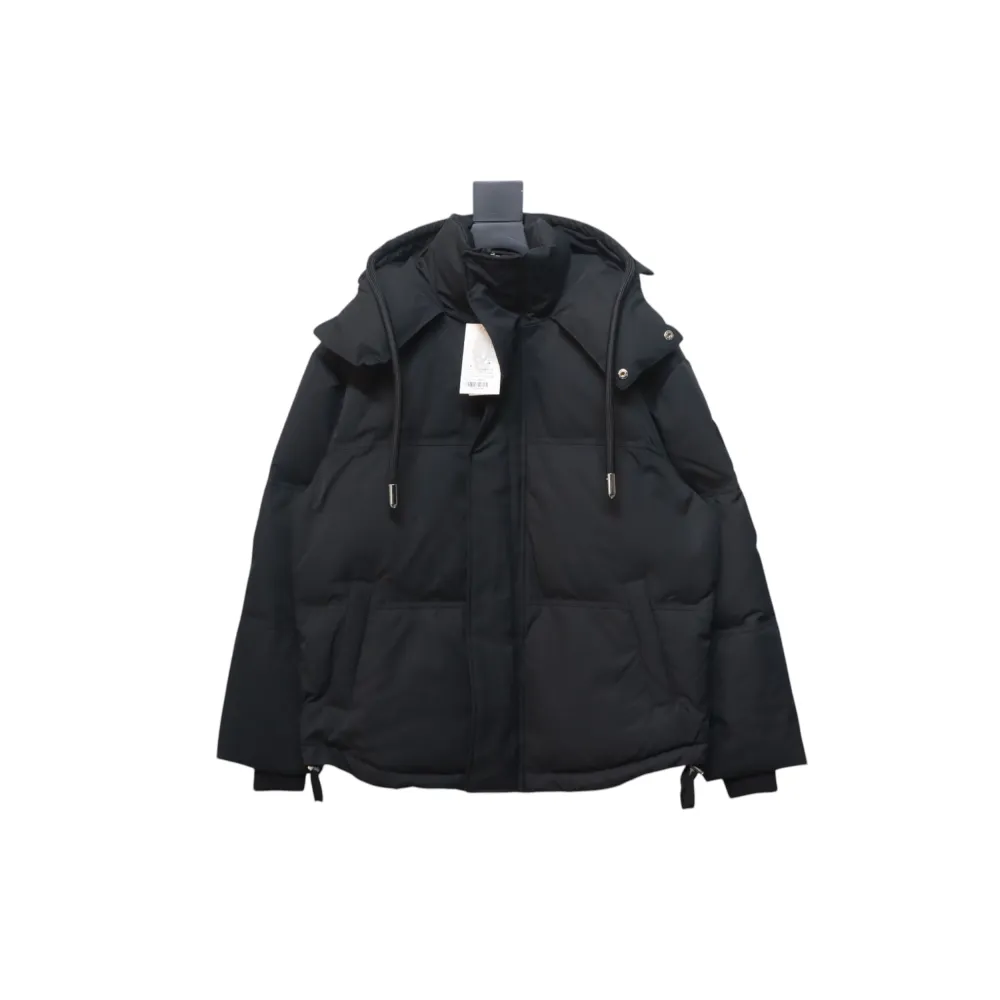 AMI Paris 23FW Heart Shape Short Down Jacket Correct Version Black