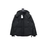 AMI Paris 23FW Heart Shape Short Down Jacket Correct Version Black