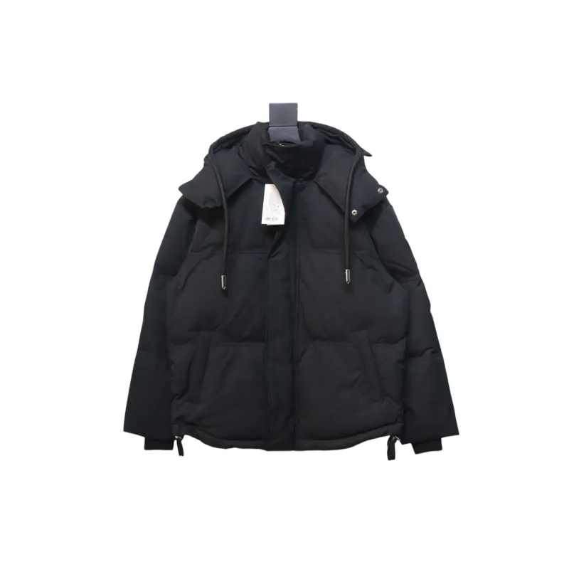 AMI Paris 23FW Heart Shape Short Down Jacket Correct Version Black