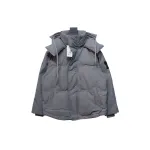 AMI Paris 23FW Heart Shape Short Down Jacket Correct Version Grey