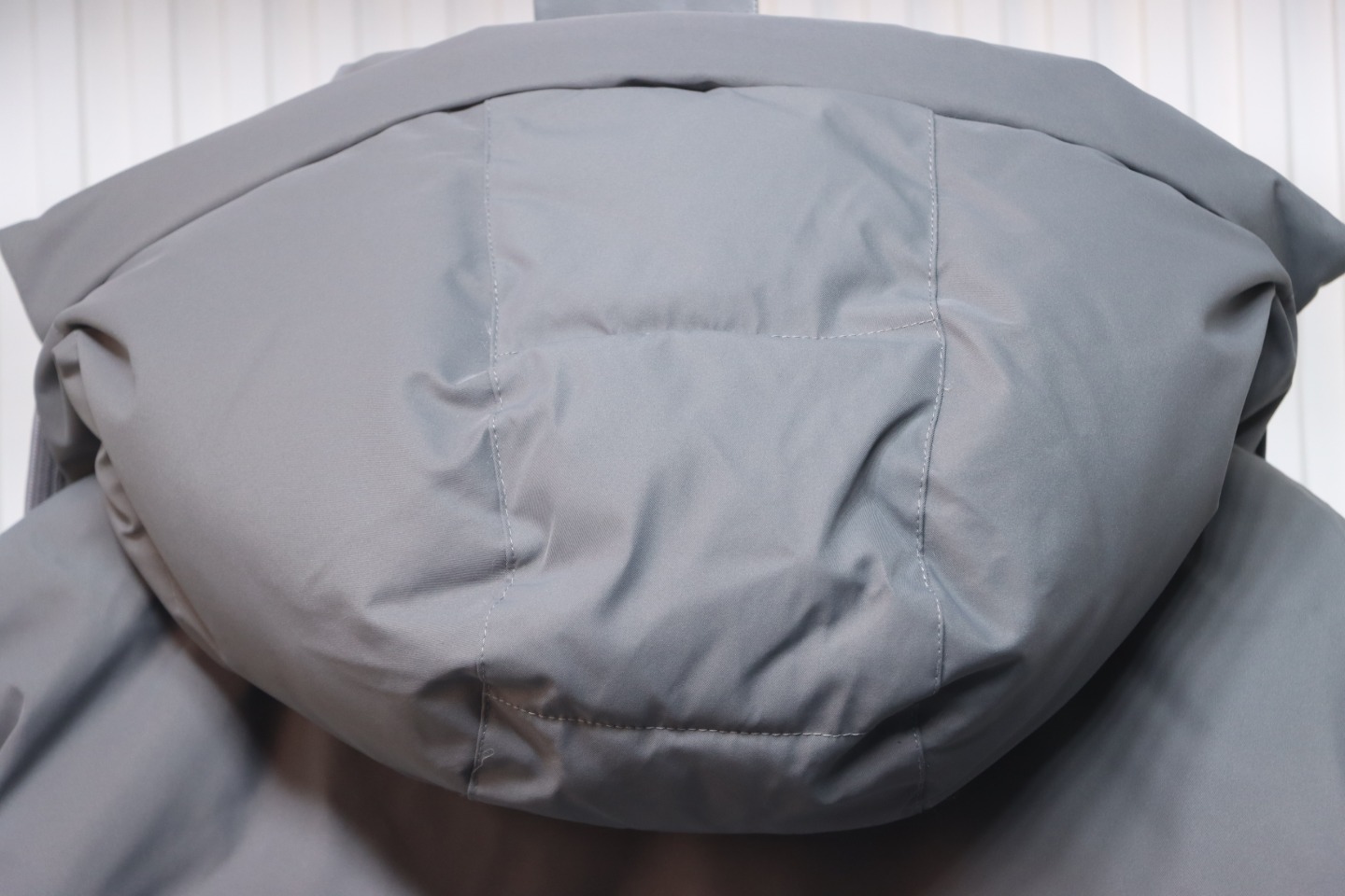 AMI Paris 23FW Heart Shape Short Down Jacket Correct Version Grey