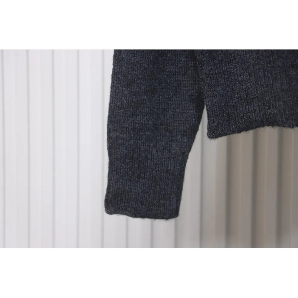 AMI Paris 24FW Cloud Mohair Cardigan Grey