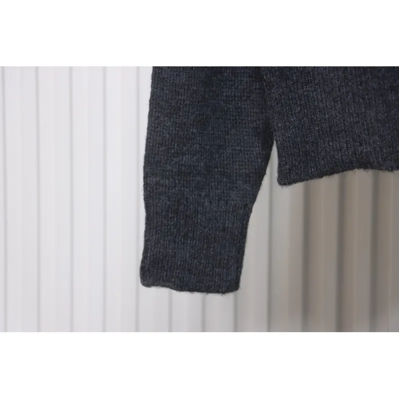 AMI Paris 24FW Cloud Mohair Cardigan Grey