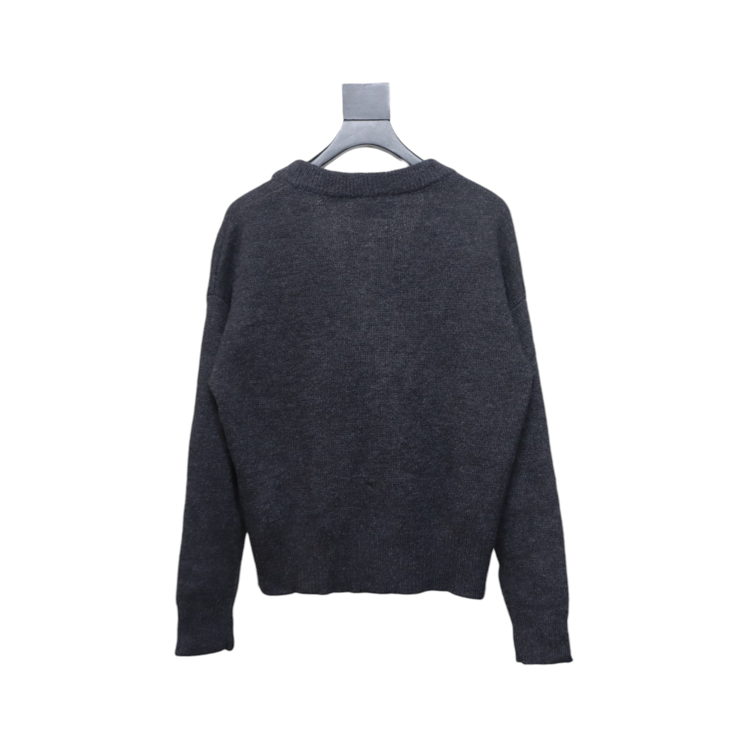AMI Paris 24FW Cloud Mohair Cardigan Grey