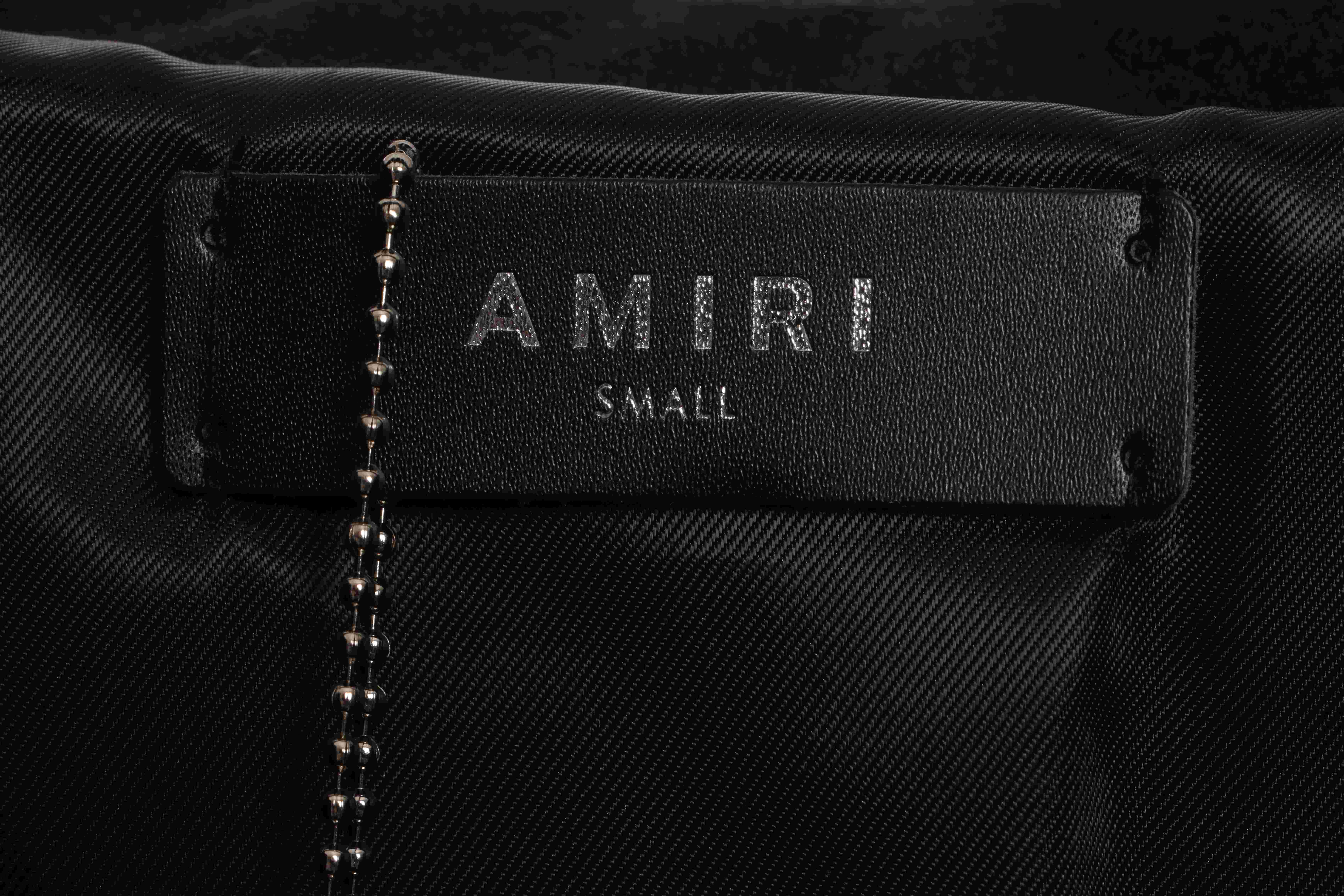 AMI Paris Bone Wool Colorblock Sleeve Baseball Jacket