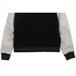 AMI Paris Bone Wool Colorblock Sleeve Baseball Jacket