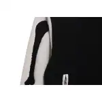 AMI Paris Bone Wool Colorblock Sleeve Baseball Jacket