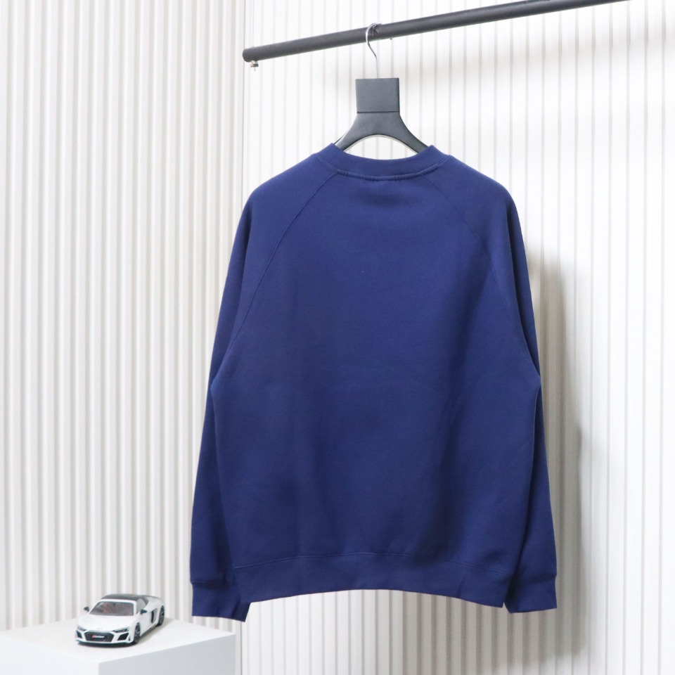 DREW HOUSE 24FW Dice Smiley Face Crewneck Hoodie Dark Blue