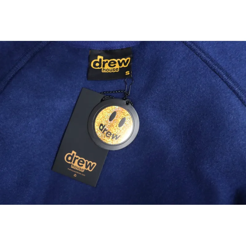 DREW HOUSE 24FW Dice Smiley Face Crewneck Hoodie Dark Blue