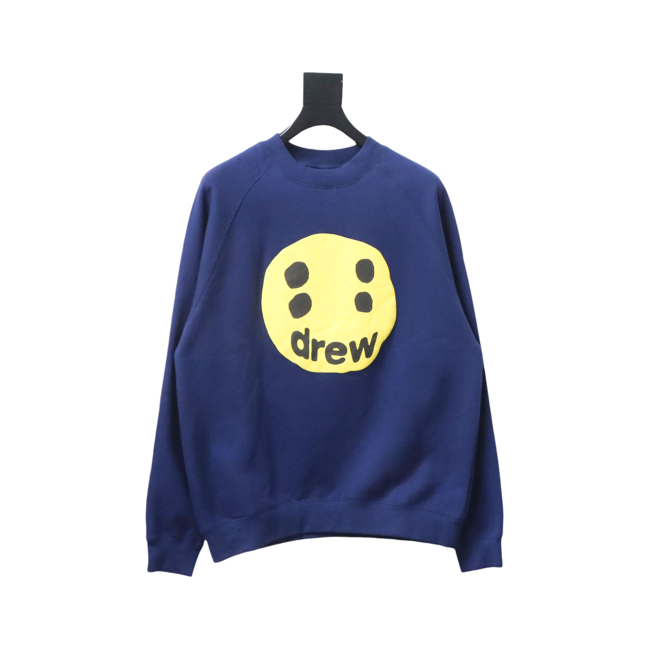 DREW HOUSE 24FW Dice Smiley Face Crewneck Hoodie Dark Blue
