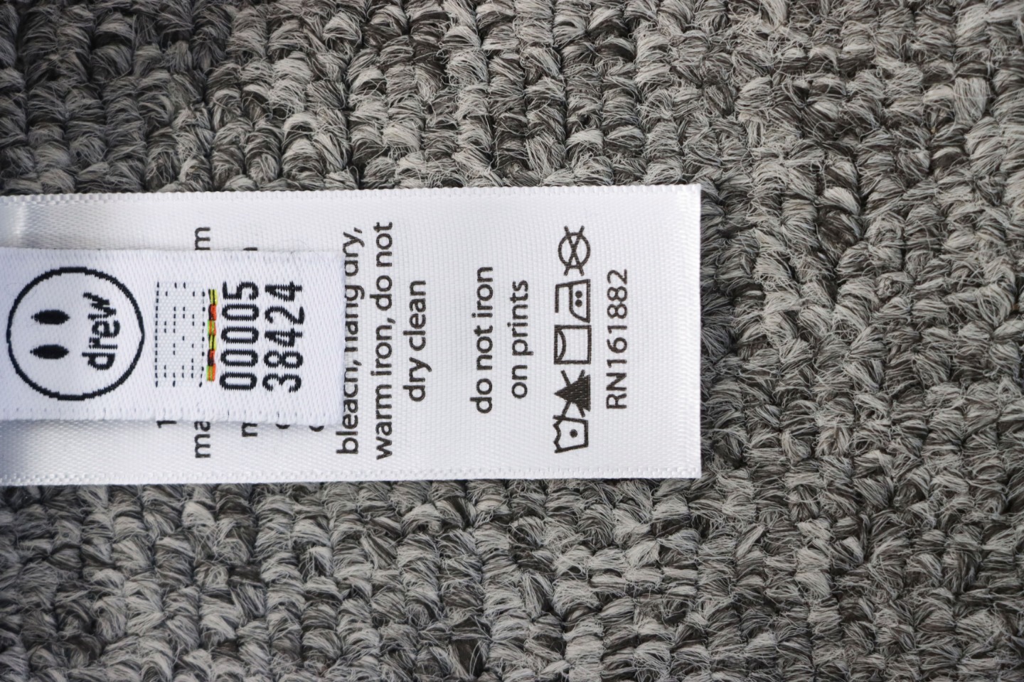 DREW HOUSE 24FW Dice Smiley Face Crewneck Hoodie Dark Blue