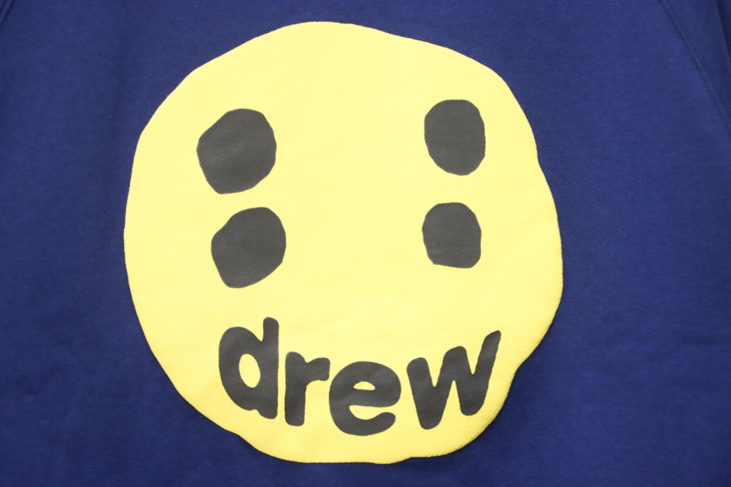 DREW HOUSE 24FW Dice Smiley Face Crewneck Hoodie Dark Blue