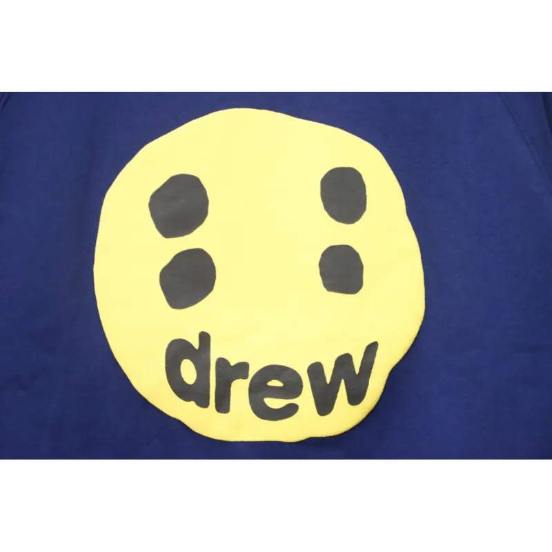 DREW HOUSE 24FW Dice Smiley Face Crewneck Hoodie Dark Blue