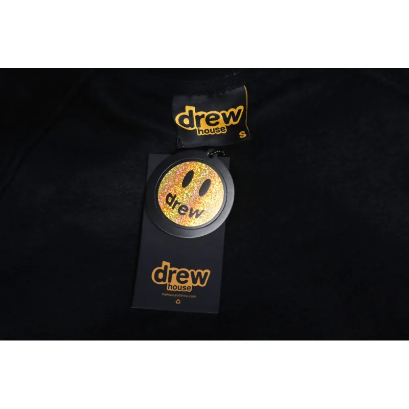 DREW HOUSE 24FW Dice Smiley Face Crewneck Hoodie Black