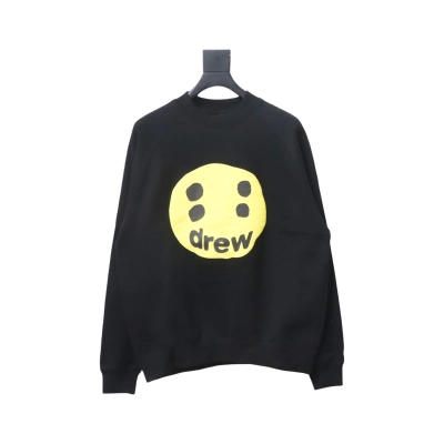 DREW HOUSE 24FW Dice Smiley Face Crewneck Hoodie Black 01