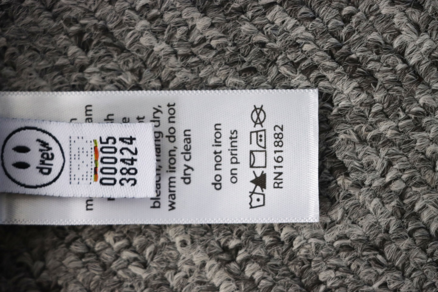 DREW HOUSE 24FW Dice Smiley Face Crewneck Hoodie Black