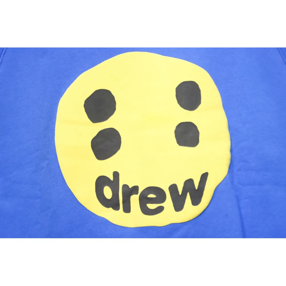 DREW HOUSE 24FW Dice Smiley Face Crewneck Hoodie Blue