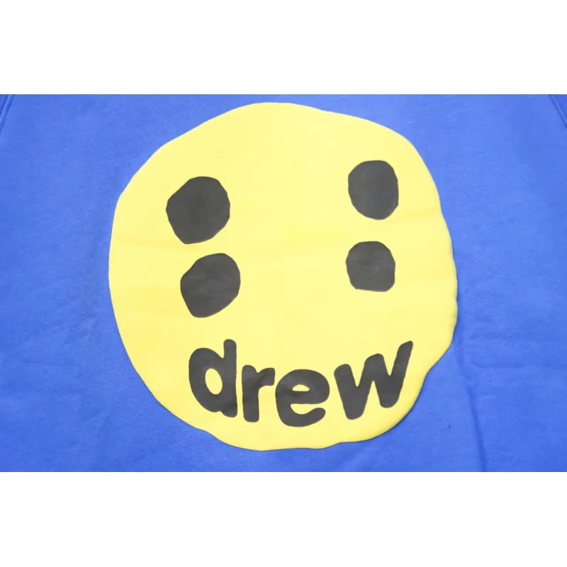 DREW HOUSE 24FW Dice Smiley Face Crewneck Hoodie Blue