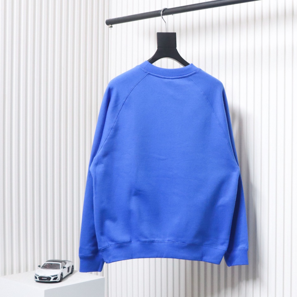 DREW HOUSE 24FW Dice Smiley Face Crewneck Hoodie Blue