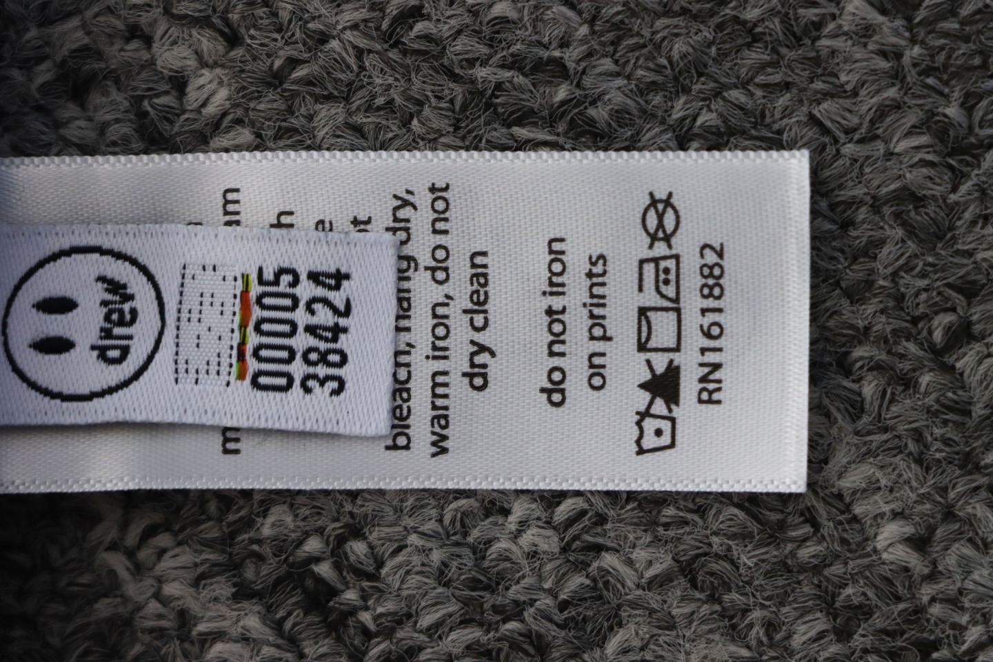 DREW HOUSE 24FW Dice Smiley Face Crewneck Hoodie Blue