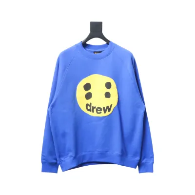 DREW HOUSE 24FW Dice Smiley Face Crewneck Hoodie Blue 01