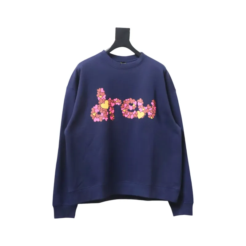 DREW HOUSE 24FW Flower Heart Round Neck Hoodie