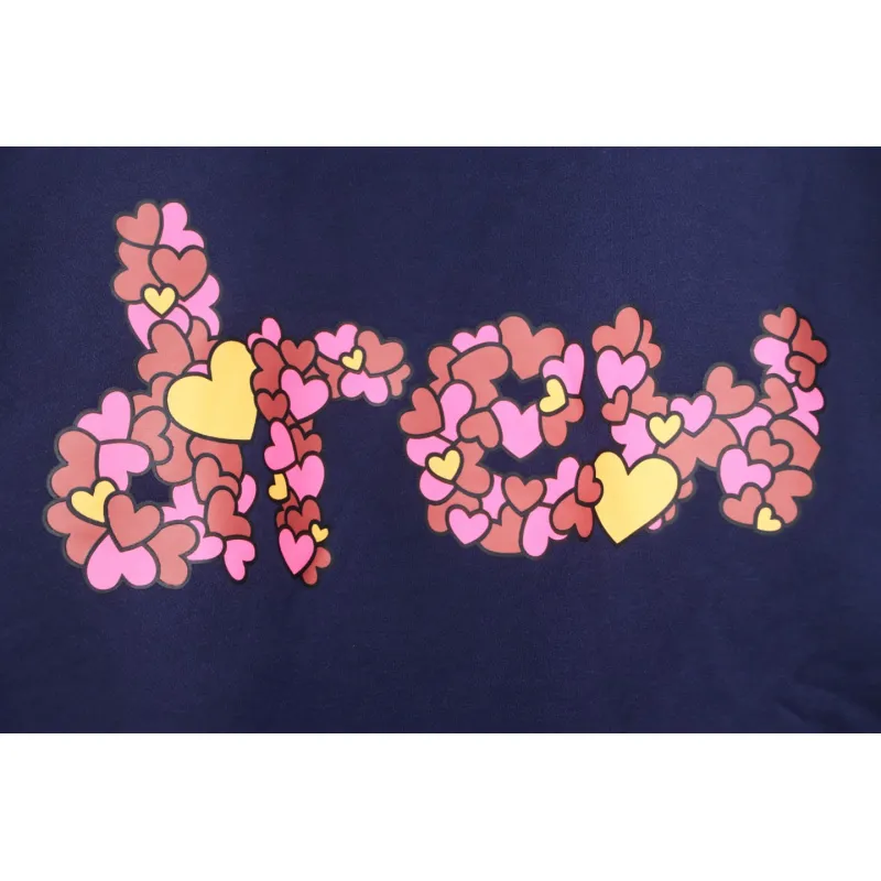 DREW HOUSE 24FW Flower Heart Round Neck Hoodie