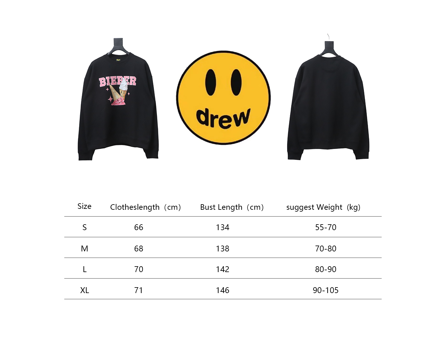 DREW HOUSE 24FW Ice Cream Crewneck Hoodie