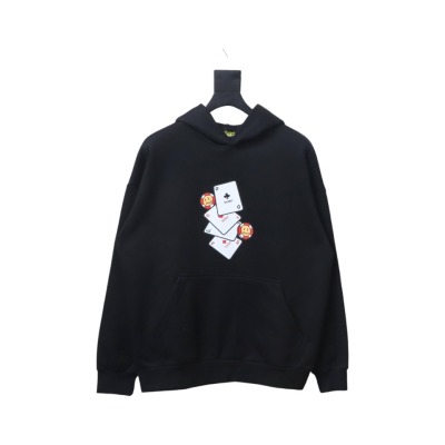 DREW HOUSE 24FW Poker Card Hoodie Black 01