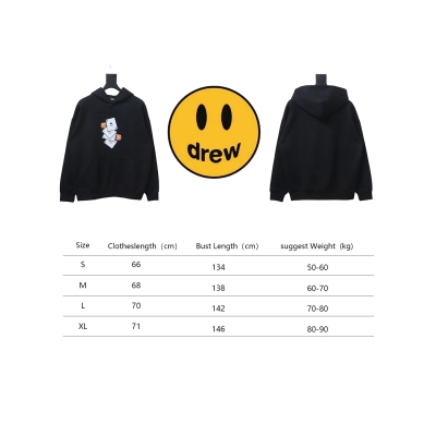 DREW HOUSE 24FW Poker Card Hoodie Black 02
