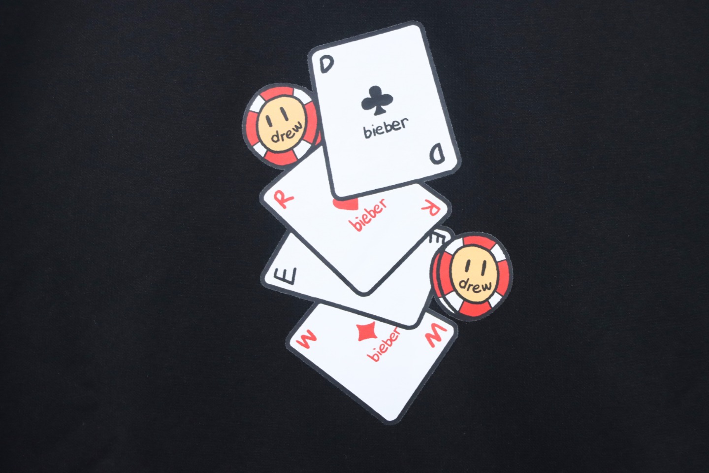 DREW HOUSE 24FW Poker Card Hoodie Black