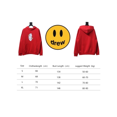 DREW HOUSE 24FW Poker Card Hoodie Red 02