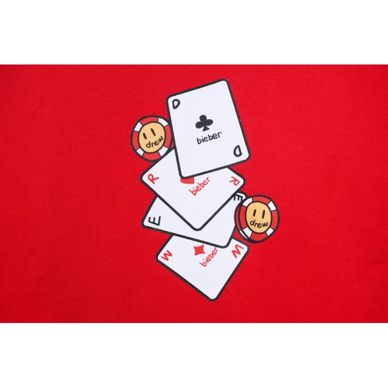 DREW HOUSE 24FW Poker Card Hoodie Red