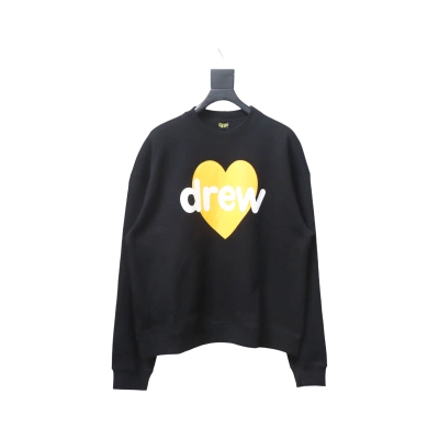 DREW HOUSE 24FW Yellow Heart LOGO Crewneck Hoodie 01