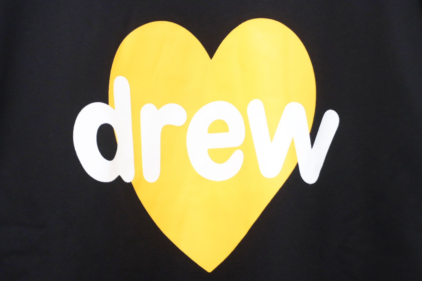 DREW HOUSE 24FW Yellow Heart LOGO Crewneck Hoodie