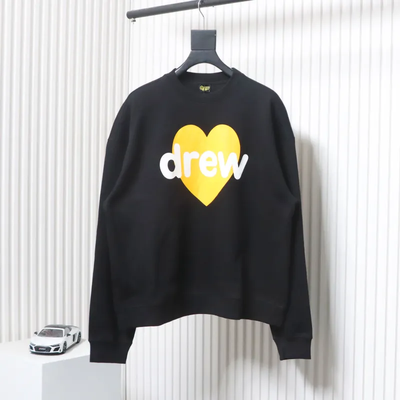 DREW HOUSE 24FW Yellow Heart LOGO Crewneck Hoodie