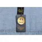 DREW Smiley Face Washed Distressed Denim Jacket
