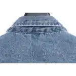 DREW Smiley Face Washed Distressed Denim Jacket
