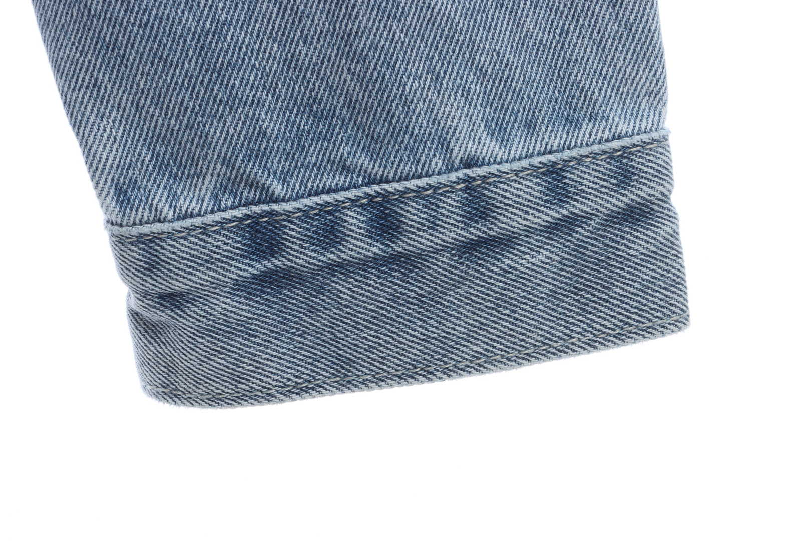 DREW Smiley Face Washed Distressed Denim Jacket