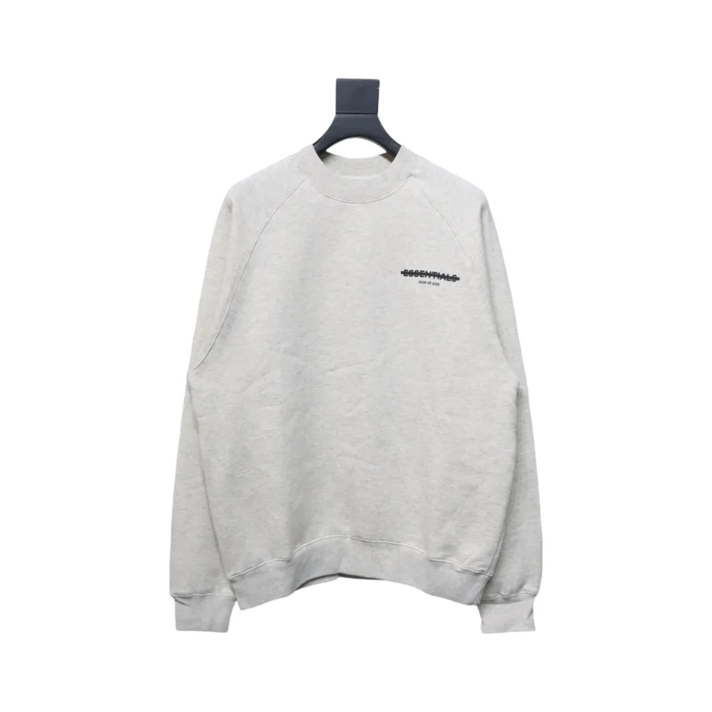 Fear of God 24FW Double-Stitched Lettering Crew Neck Hoodie