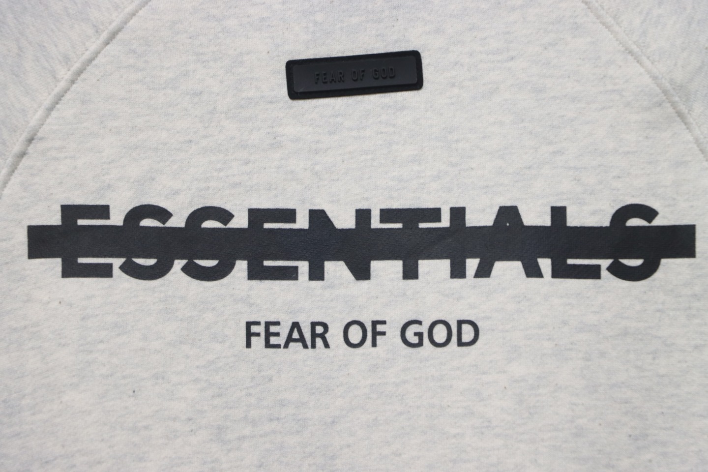 Fear of God 24FW Double-Stitched Lettering Crew Neck Hoodie
