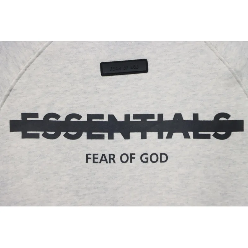 Fear of God 24FW Double-Stitched Lettering Crew Neck Hoodie
