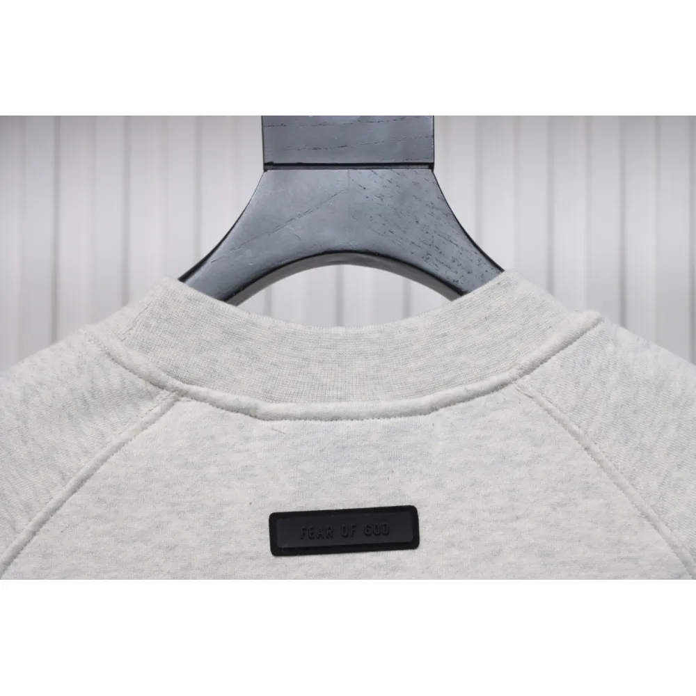Fear of God 24FW Double-Stitched Lettering Crew Neck Hoodie