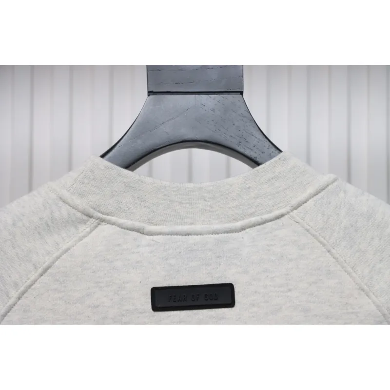 Fear of God 24FW Double-Stitched Lettering Crew Neck Hoodie